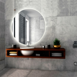 AZARIO зеркало Саванна d770 сенсор выкл, парящая подсветка (в стену)