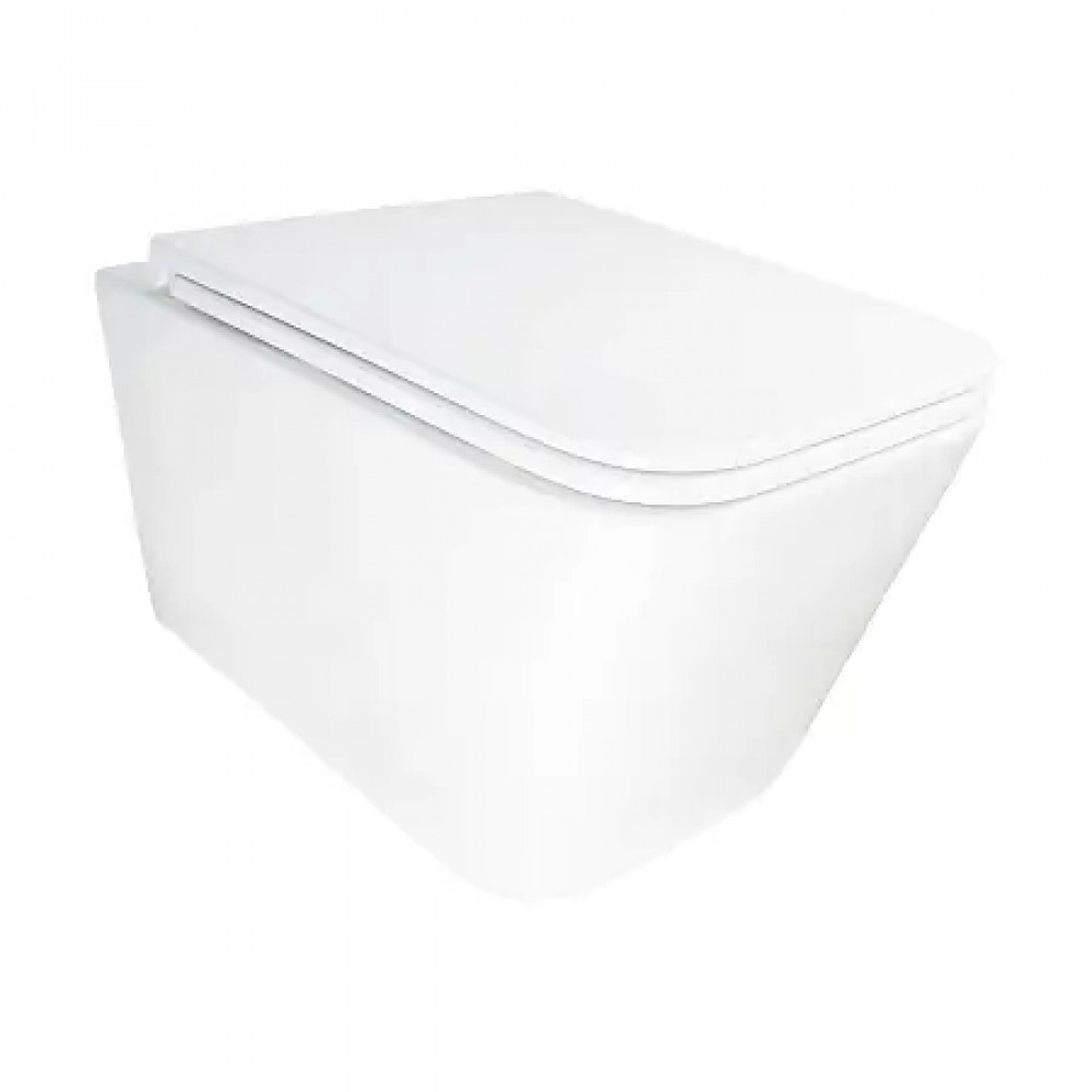 AZ-5172T-WHT PACE Унитаз подвесной с системой смыва Tornado в комплекте с быстросъемным сиденьем микролифт, дюропласт 520*360*365mm