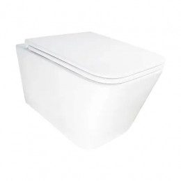 AZ-5172T-WHT PACE Унитаз подвесной с системой смыва Tornado в комплекте с быстросъемным сиденьем микролифт, дюропласт 520*360*365mm