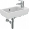 Ideal Standard i.life S раковина для рук 45x25 см, правая версия, с отверстием под смеситель, с отверстием перелива, с крепежом TT0299729, для монтажа