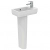 Ideal Standard i.life S раковина для рук 45x25 см, правая версия, с отверстием под смеситель, с отверстием перелива, с крепежом TT0299729, для монтажа
