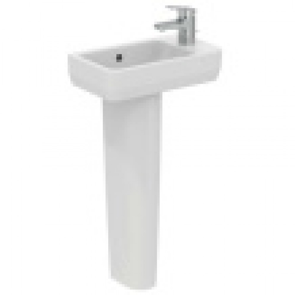 Ideal Standard i.life S раковина для рук 45x25 см, правая версия, с отверстием под смеситель, с отверстием перелива, с крепежом TT0299729, для монтажа