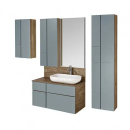 Мишель Шкафчик Дуб Рустикальный/Фьорд