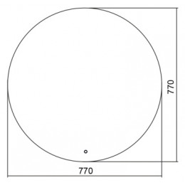 AZARIO зеркало Саванна d770 сенсор выкл, парящая подсветка (в стену)