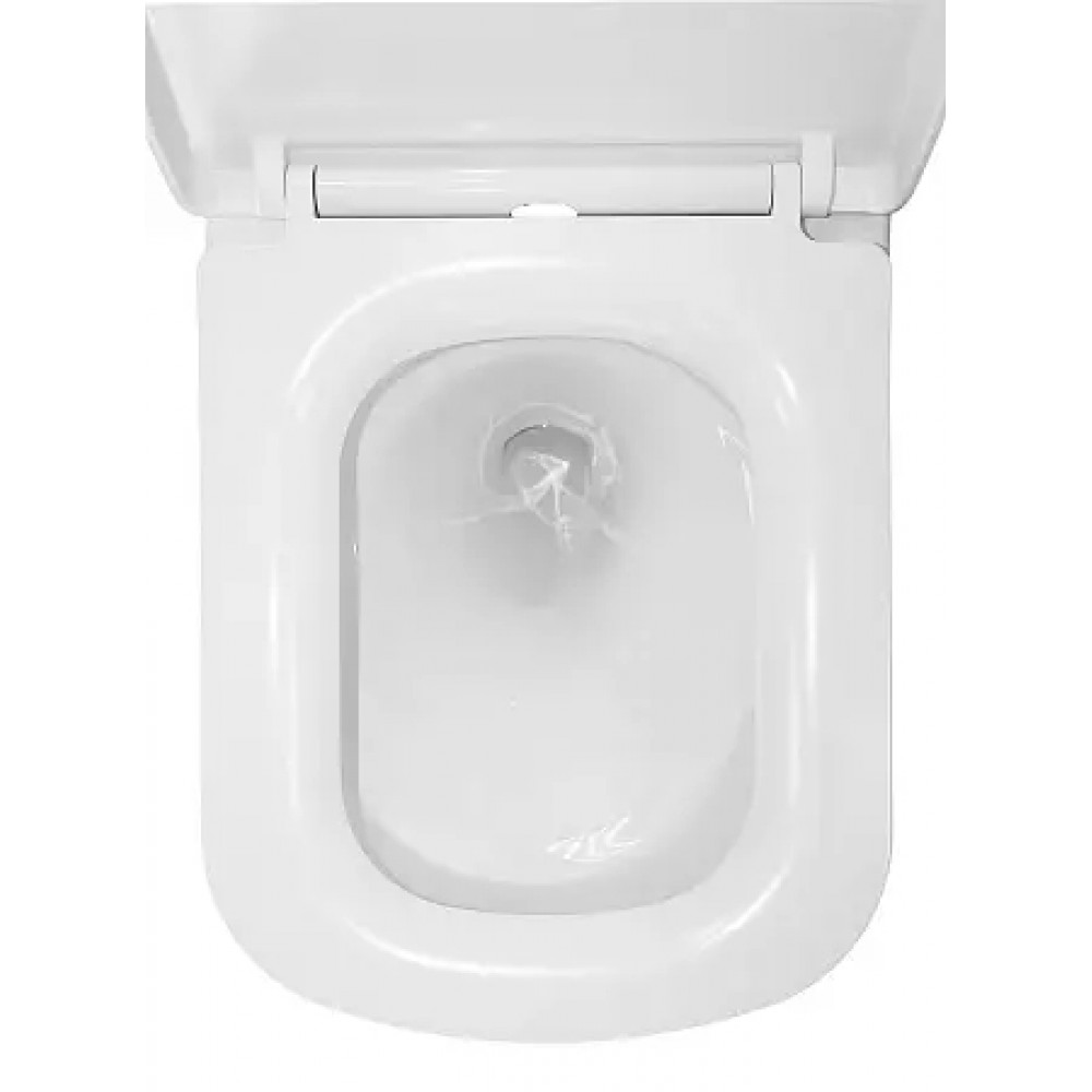 Vesper Унитаз подвесной с функцией торнадо, с сиденьем микролифт, дюропласт. 510*360*365mm (1 место)