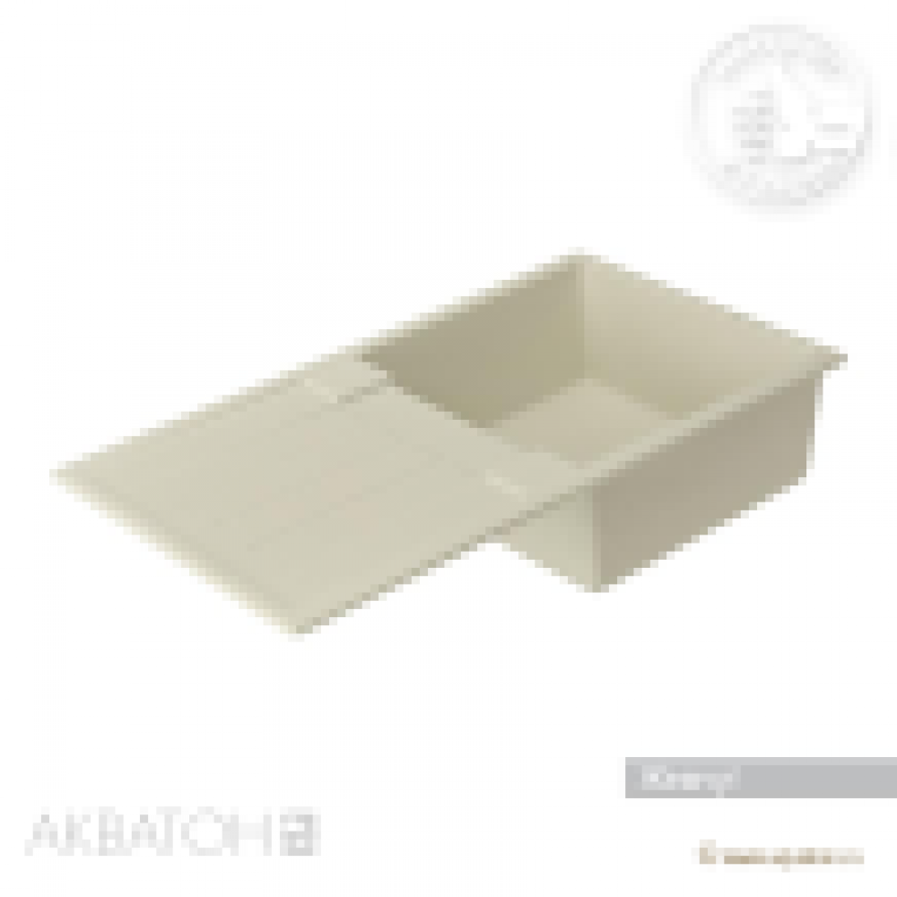 Кухонная Мойка Верона Одинар.с Крыл. Жемчуг (аналог бел) NEW