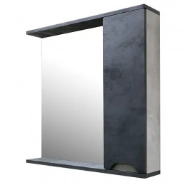 Зеркало-шкаф Florena 70 (600*700*135) правый Темный Бетон