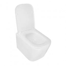 Сет LORANTO Инсталляция + Delphi Унитаз подвесной безободковый с системой смыва Tornado в комплекте с быстросъемным сиденьем микролифт, дюропласт 485