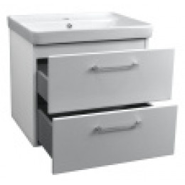 Комплект Тумба Ника 60 (600*560*475) подвесная с раковиной Monte 60