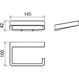 Держатель туалетной бумаги TD 400