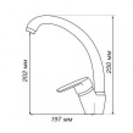 Z_НИМО Смеситель для кухни терракотовая