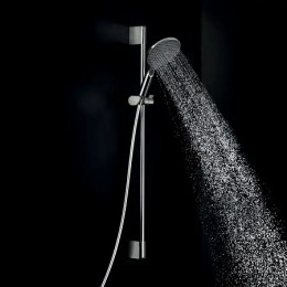 APICE Комплект для душа с штангой, ручным душем (АБС пластик) APICE Ø 140 и шлангом 1500 мм., цвет хром