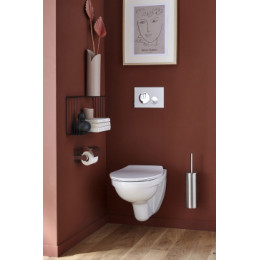 E20859-CP-MWH OUT OF COL Панель смыва круглый дизайн мат белый и глянц хром