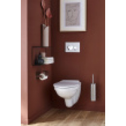 E20859-CP-MWH OUT OF COL Панель смыва круглый дизайн мат белый и глянц хром