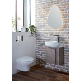 EGK112-00 NOUVELLE V Рукомойник 45x36 см с отверстием под смеситель, белый