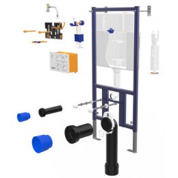 Сет LORANTO Инсталляция  + унитаз CANTO с сиденьем микролифт (2 места)