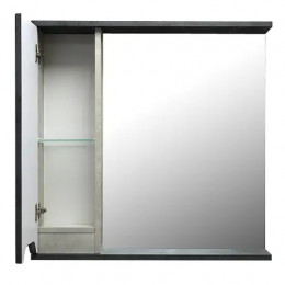 Зеркало-шкаф Florena 70 (600*700*135) левый Темный Бетон