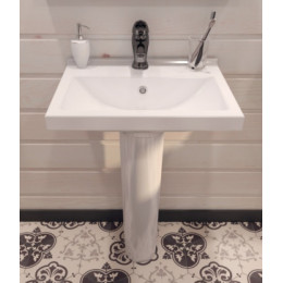 Умывальник Визит-55 с переливом белый