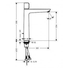 71752000 Talis Select E 240 смеситель для раковины