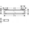 42832000 Axor Universal Accessories Полотенцедержатель и рейлинг, наружный размер 694 мм