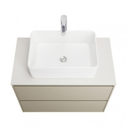 Ona Столешница под раковину 79x45x18 800мм серый матовый