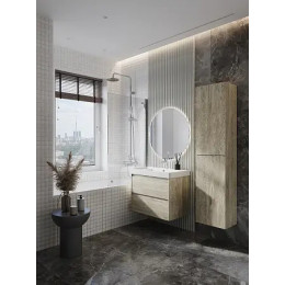 Ona Тумба под раковину 800, светлый дуб 2 ящика (подходит раковина ZRU9307562,732799C000,73279A4000,732700C000 / 732700B000)