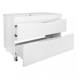 Комплект Тумба Эстима 100/2Н напольная с раковиной Астория 100