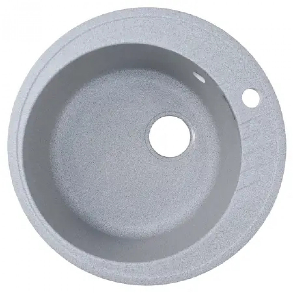 AZARIO кухонная мойка Solo (505x505x190) Серая (сифон)