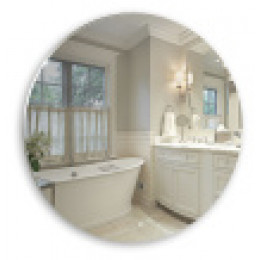 AZARIO зеркало Саванна D1000 сенсор выкл, парящая подсветка (в стену)