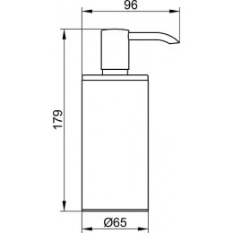 14952010100 Дозатор жидкого мыла, настольная модель, хром