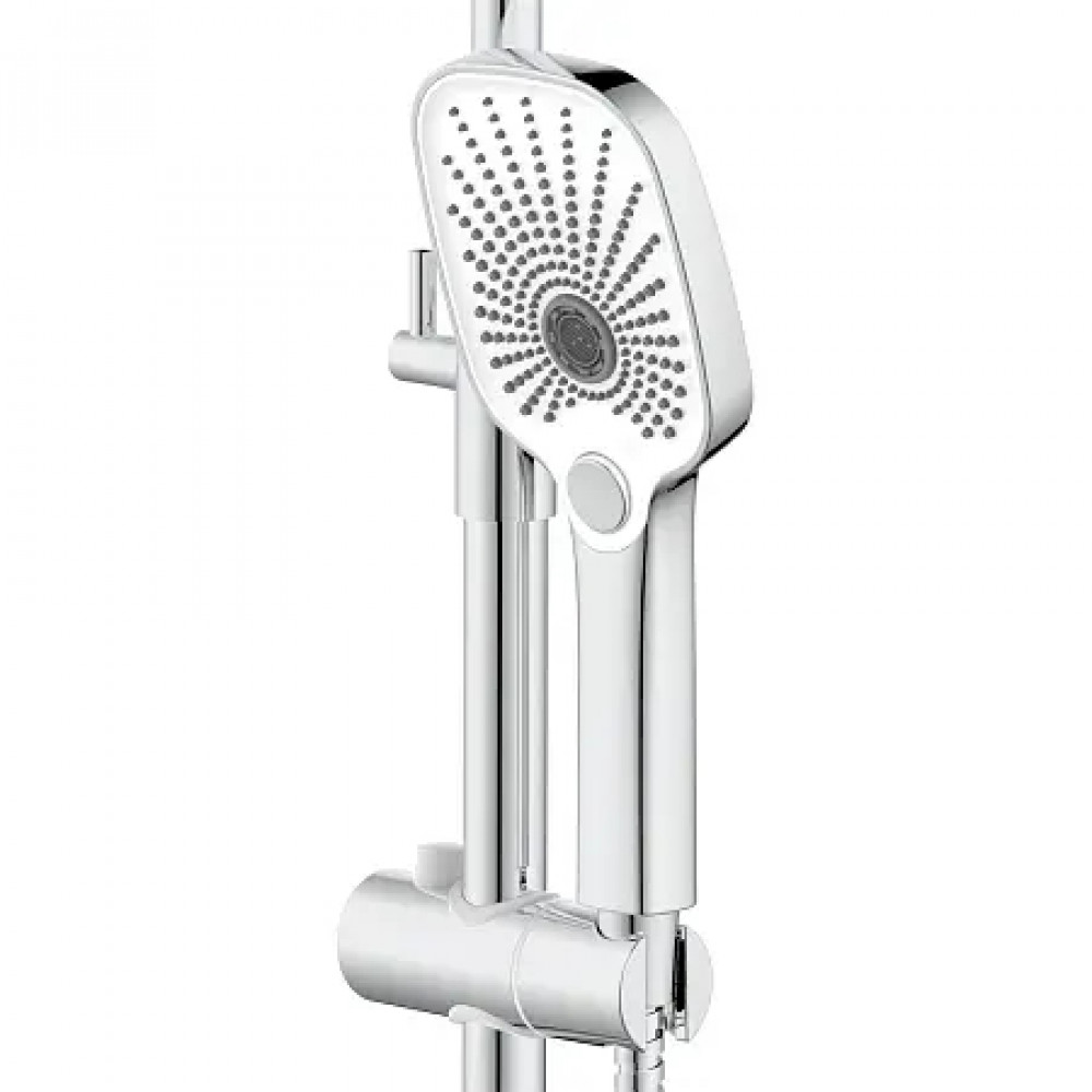 Conda Душевая система с квадратным тропическим душем, хром