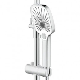 Conda Душевая система с квадратным тропическим душем, хром