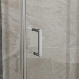 AZ-21C-90-MGR-CL Душевое ограждение SAKURA DIA-90х90х195-MGR-CL, прозрачное стекло 6 мм, профиль матовый графит