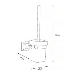 ALTRE Ерш со стеклянной колбой подвесной, хром