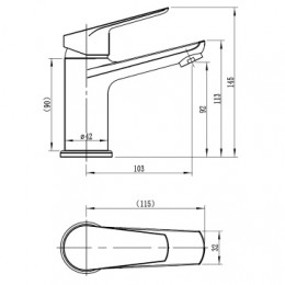 Смеситель для раковины AVRORA LORANTO
