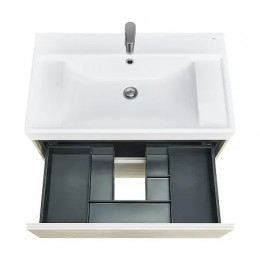 Ona Тумба под раковину 800, светлый дуб 2 ящика (подходит раковина ZRU9307562,732799C000,73279A4000,732700C000 / 732700B000)