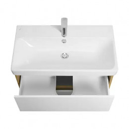 Сканди 80 Тумба Белый/Дуб Рустикальный (БЕЗ УМЫВАЛЬНИКА Адриана-80)