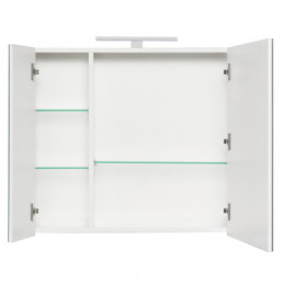 ETNA Шкаф зеркальный  800 мм, белый глянец