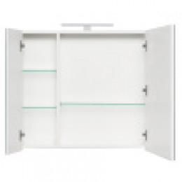 ETNA Шкаф зеркальный  800 мм, белый глянец