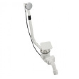 Cлив-Перелив, mod. KA 4080, alpine white, с эмалированной крышкой слива и эмалированной крышкой отверстия перелива