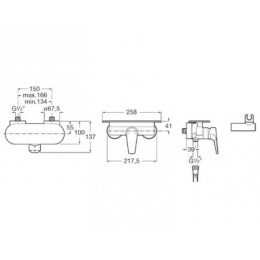 ATLAS смеситель для душа без аксессуаров