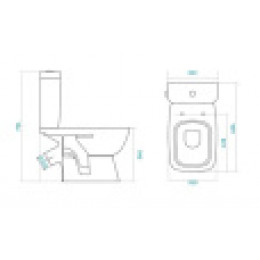 Унитаз-компакт "Нео Лайт" 2РА ДС МЕ