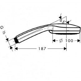 28536000 Croma 100 Ручной душ Croma 100 Multi, ½’