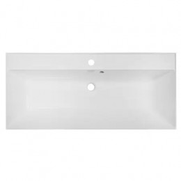 Комплект Тумба Belloni 100 БЕЛЫЙ МАТ подвесная с раковиной Астория 100