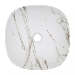 AZ-2184+M845  раковина накладная/подвесная под камень (370x370x115мм)