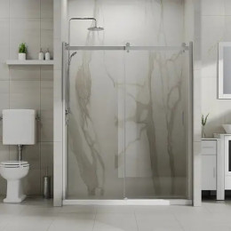 AZ-733-150-MGR-CL Душевое ограждение BERN DRO-150х195-MGR-CL, прозрачное стекло 6 мм, профиль матовый графит