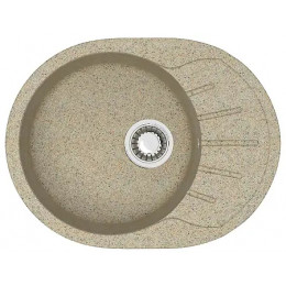 AZARIO кухонная мойка Light (575х440х215) Песочная (сифон + герметик)