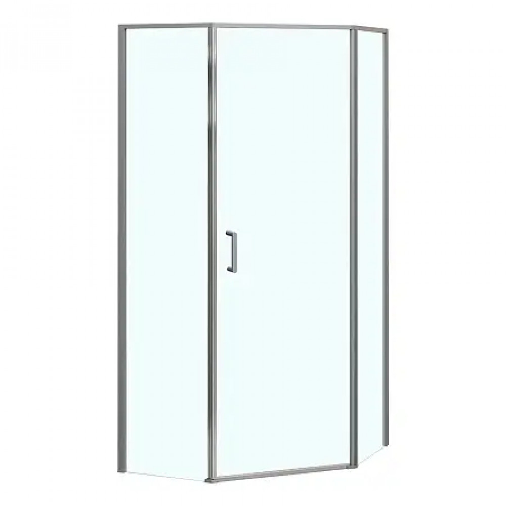AZ-21C-90-MGR-CL Душевое ограждение SAKURA DIA-90х90х195-MGR-CL, прозрачное стекло 6 мм, профиль матовый графит