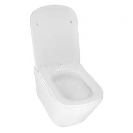 Vesper Унитаз подвесной с функцией торнадо, с сиденьем микролифт, дюропласт. 510*360*365mm (1 место)