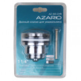 Донный клапан для умывальника 1 1/4 латунь, ХРОМ, CLIC-CLAC, блистер. AZARIO, AZ-105-CHR